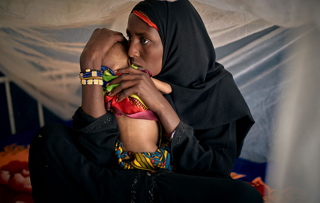 Achta, a mother at an Action Against Hunger treatment centre in Chad.