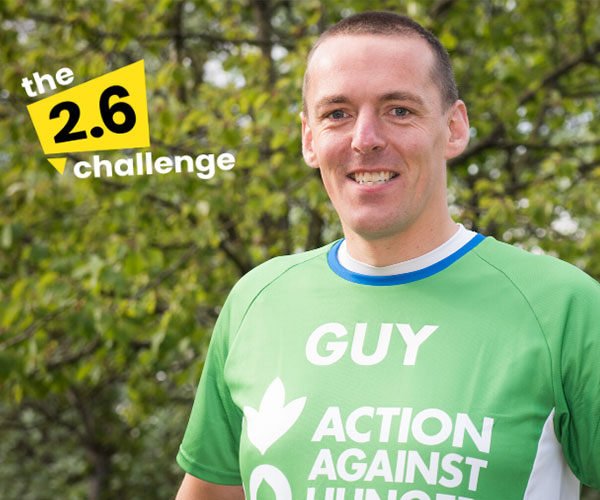 Action Against Hunger's virtual marathon runner Guy