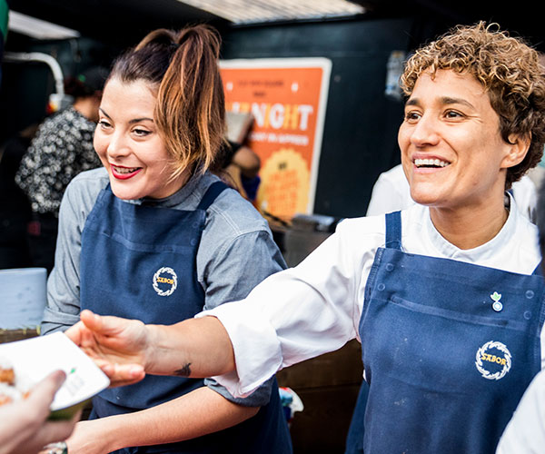 Action Against Hunger chef amnassador,Nieves Barragán Mohacho at our Love Food Street Fest Event