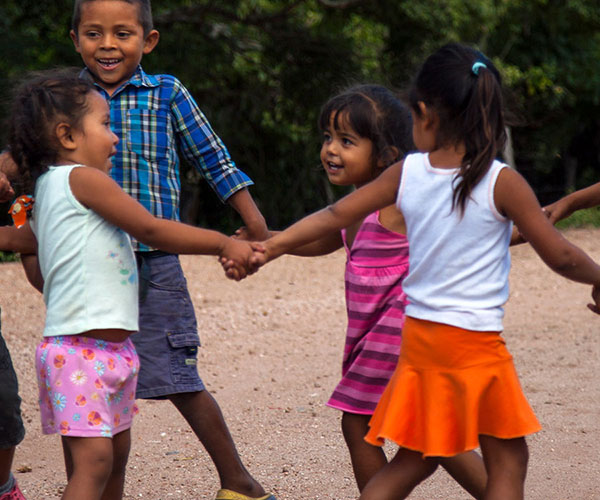 Children playing in Nicaragua.