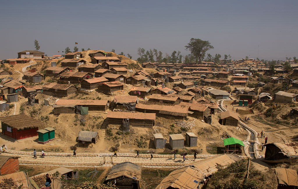 Thousands of Rohingya refugees who have fled Myanmar are now living in the huge make shift refugee camps