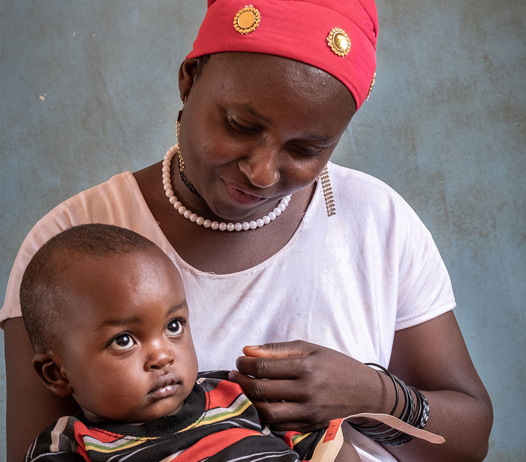 Sophia and her son Musa in Tanzania