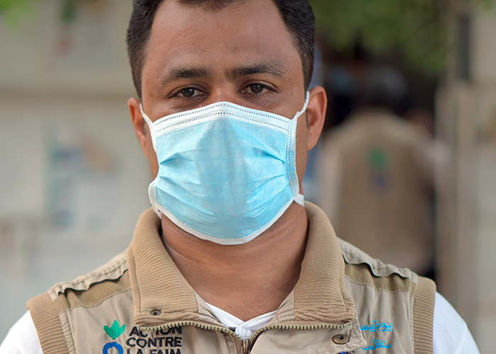 Bahaa, an Action Against Hunger member of staff in Yemen.