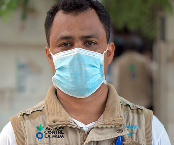 Bahaa, an Action Against Hunger member of staff in Yemen.