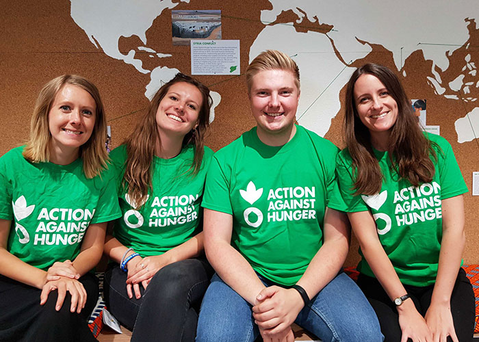 Action Against Hunger's fundraising team