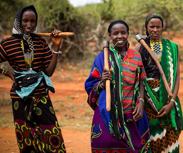 A group of women supported by Action Against Hunger in Ethiopia.