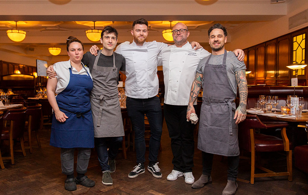 Chefs at the Hawksmoor Dream Team in support of Action Against Hunger.