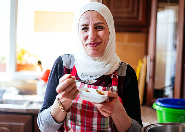 Zubaida, a Syrian refugee living in Jordan.