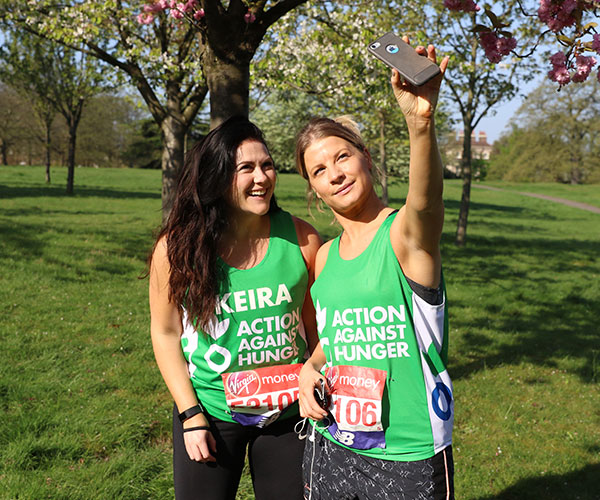 Action Against Hunger London Marathon team members