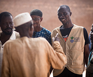 Ibrahim, an Action Against Hunger staff member in Mali.