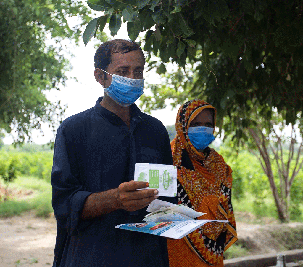 Ashraf is a trainer at the farmer field school supported by Action Against Hunger in Pakistan