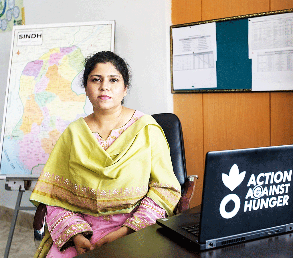 Dr Ayesha Aziz is President of an Action Against Hunger supported programme in Pakistan