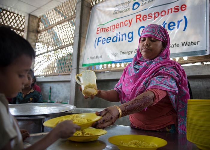 Action Against Hunger emergency response in Cox's Bazar, Bangladesh.