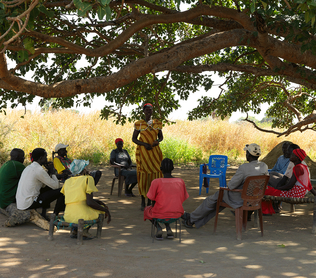 Nyanut is the chairperson of the water committee at Baackuel Village, Malualkon, South Sudan.