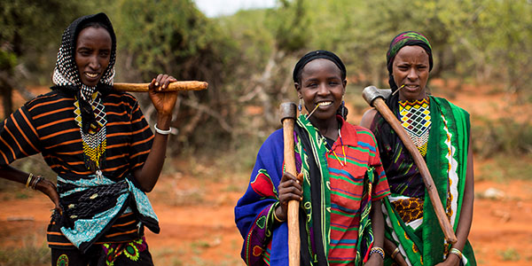 A group of women supported by Action Against Hunger in Ethiopia.