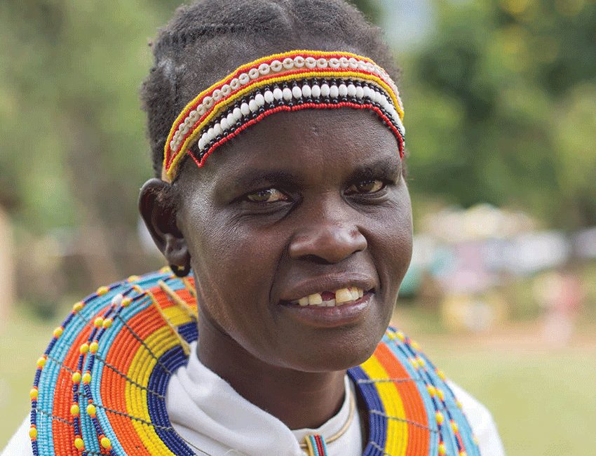 Silvia is part of the mother-to-mother support group in Kenya