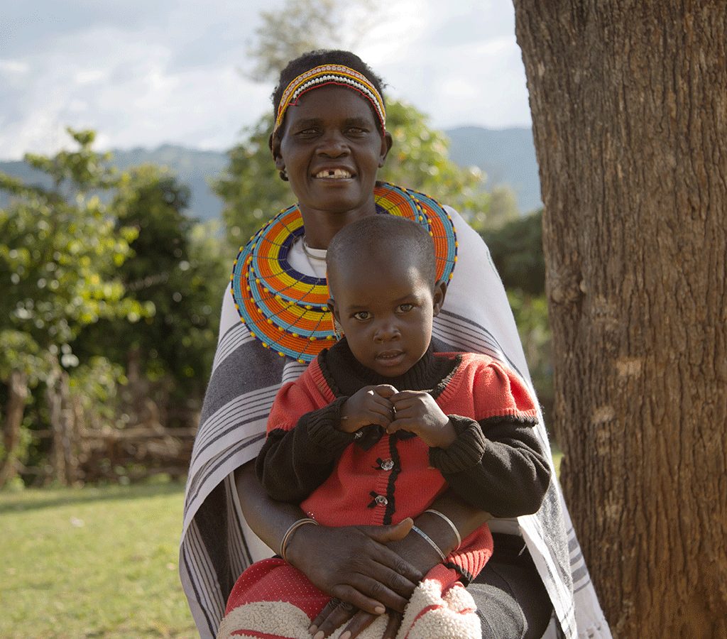 Silvia is a member of the mother-to-mother support group in Kenya