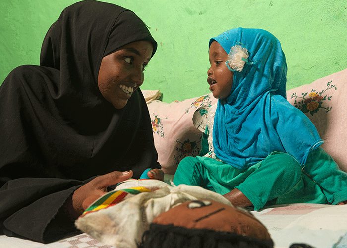 After receiving treatment at an Action Against Hunger-supported treatment centre Munira was able to go home