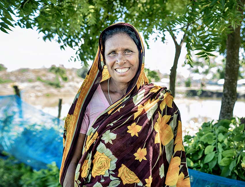 Sabuda, a woman supported by Action Against Hunger in Bangladesh.