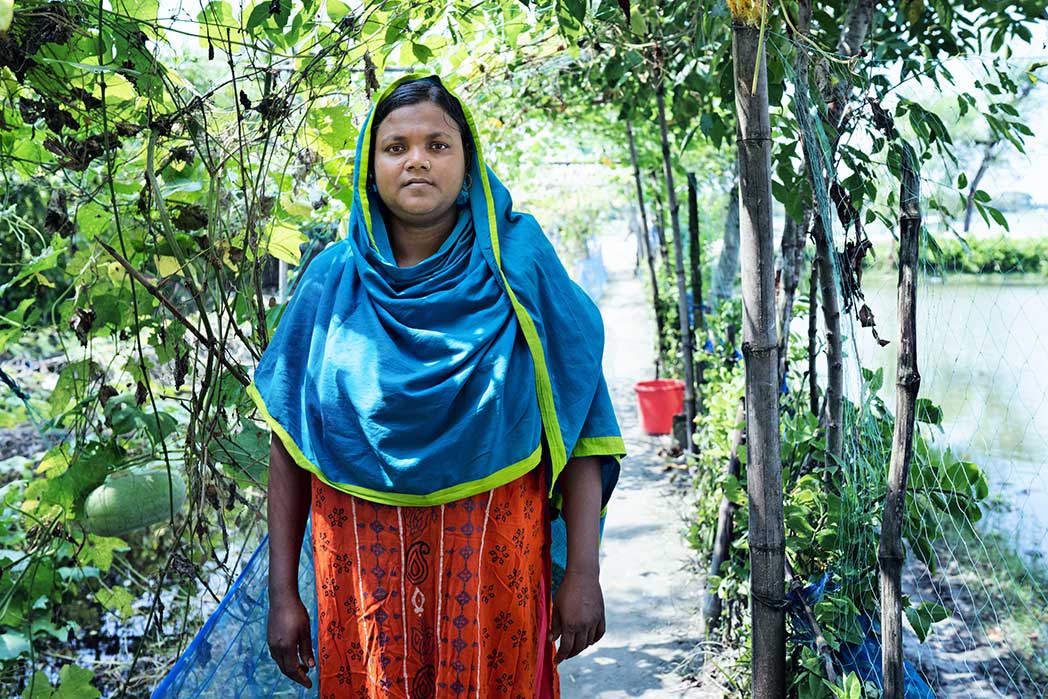 Shilpi, a woman supported by Action Against Hunger in Bangladesh.