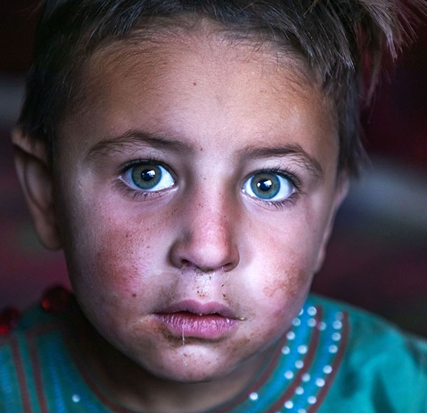 Gita, a girl supported by Action Against Hunger in Afghanistan.