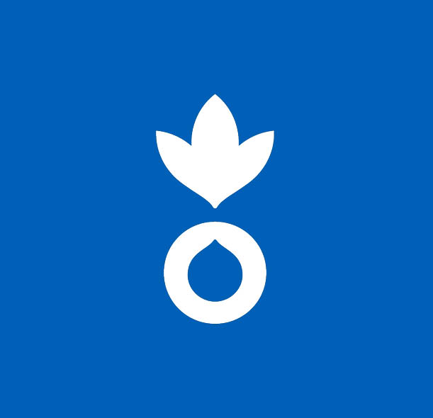 Action Against Hunger logo on a blue background.