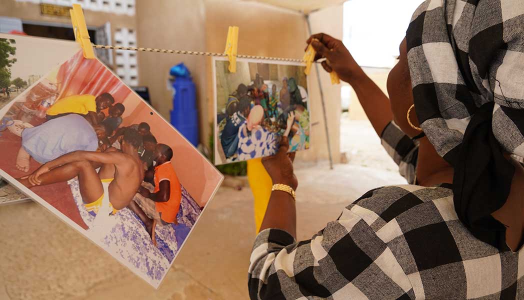 The photo exhibition in Touba Seras, Senegal.