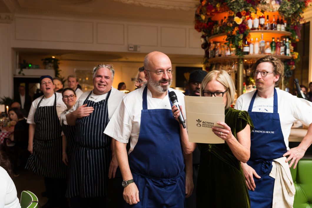 • Host Mariella Frostrup with chef Henry Harris (Bouchon Racine)