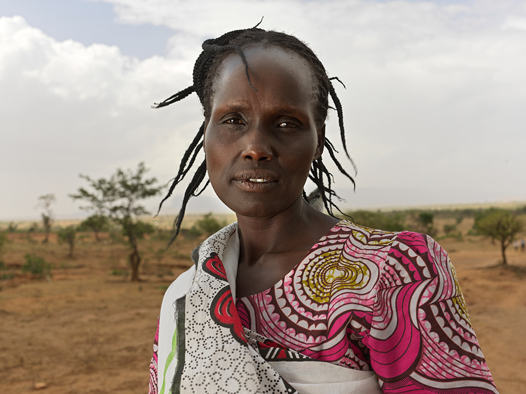 Rosina, a woman from West Pokot, Kenya, who was supported by Action Against Hunger.