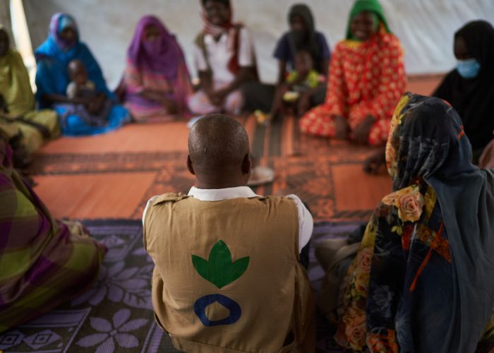 Action Against Hunger providing mental health support to Sudanese refugees.