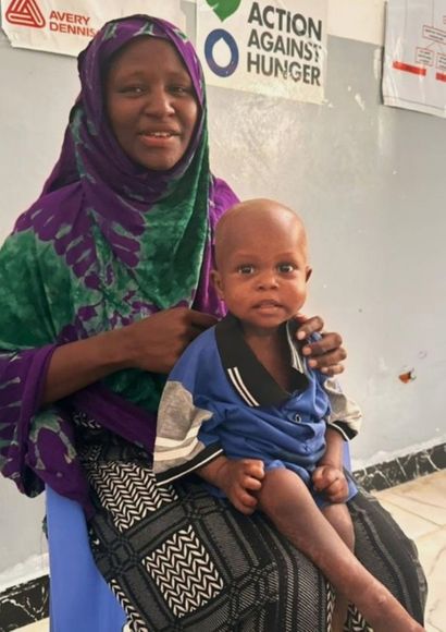 Seyfullah with his mother Maryan, two weeks into treatment from Action Against Hunger in Somalia.