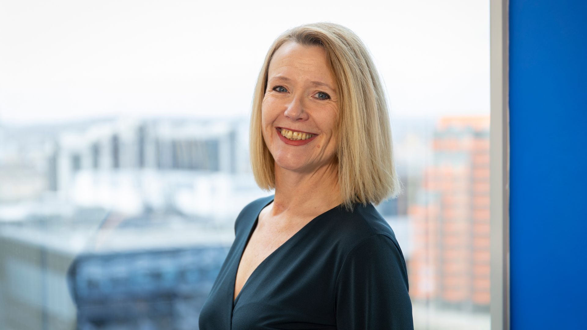 Portrait of Maria Franklin, HR Director at Action Against Hunger UK.