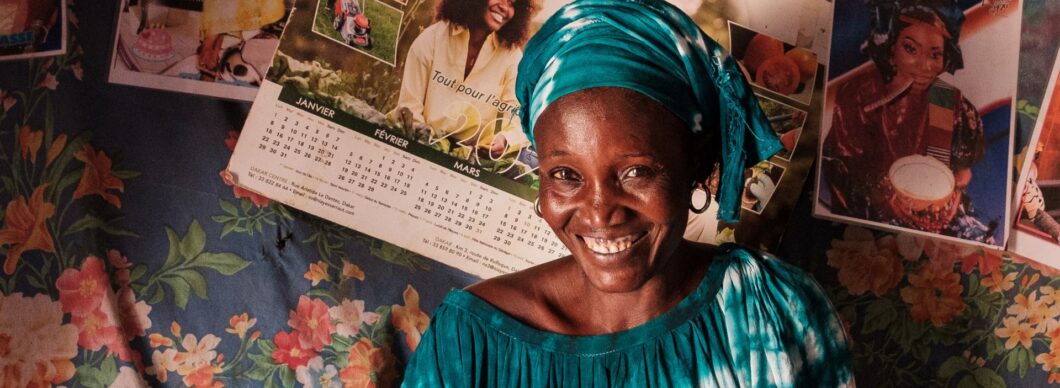 Woman in Senegal taking part in AAH project.