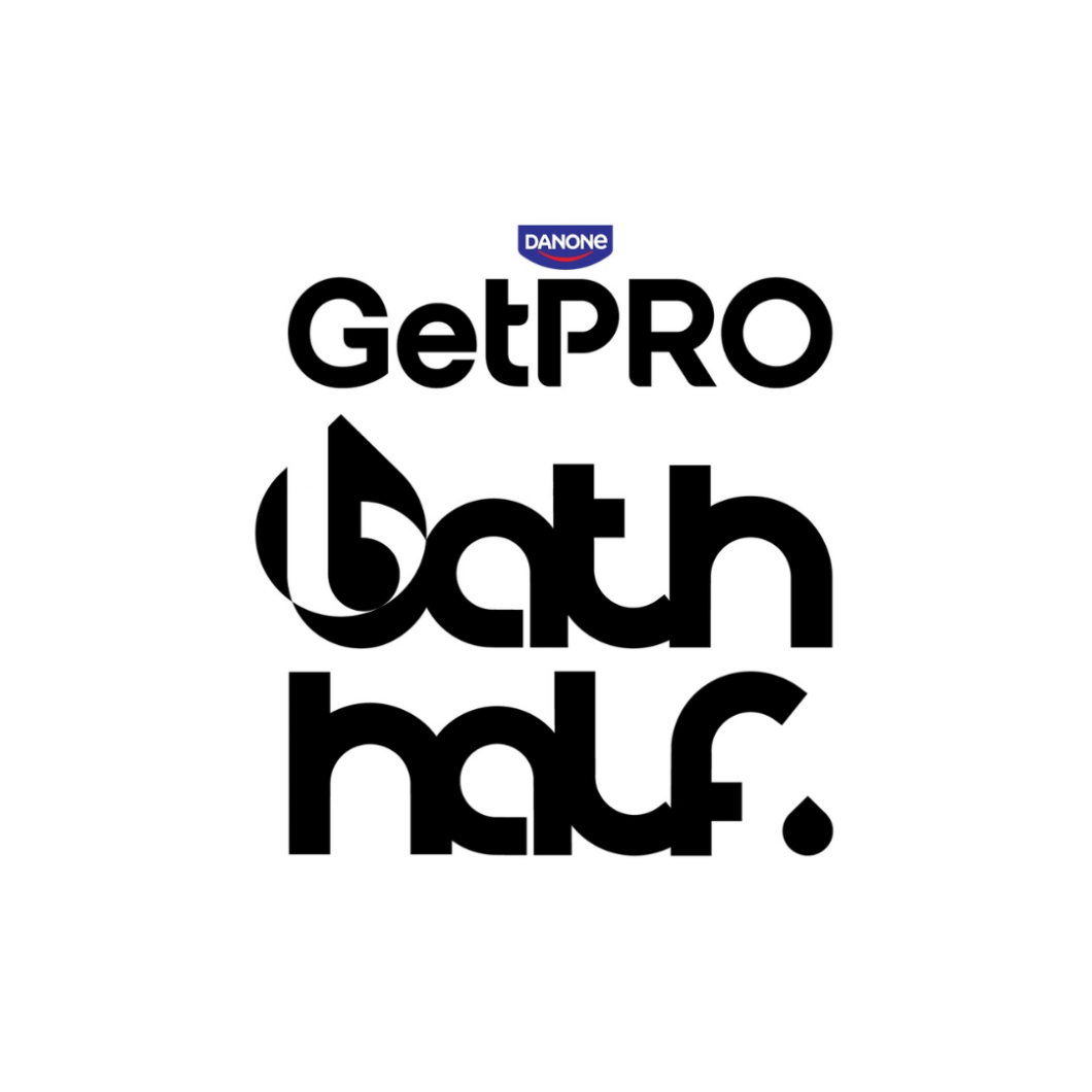 GetPRO Bath Half in black writing.