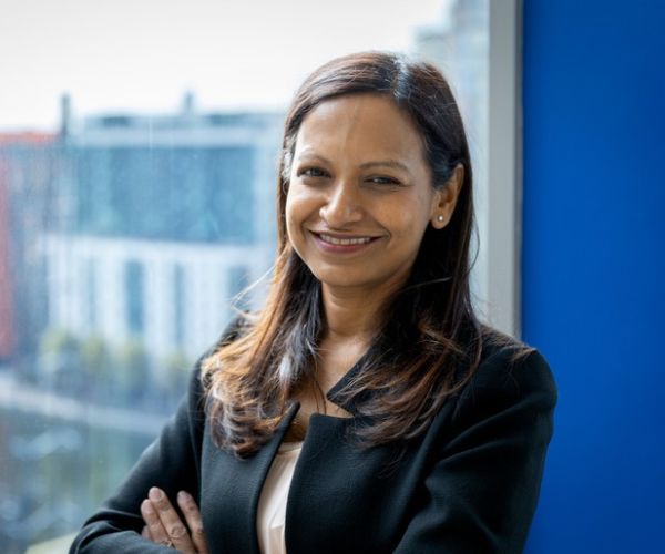 Portrait of Rema Rajeswaran, trustee at Action Against Hunger UK.